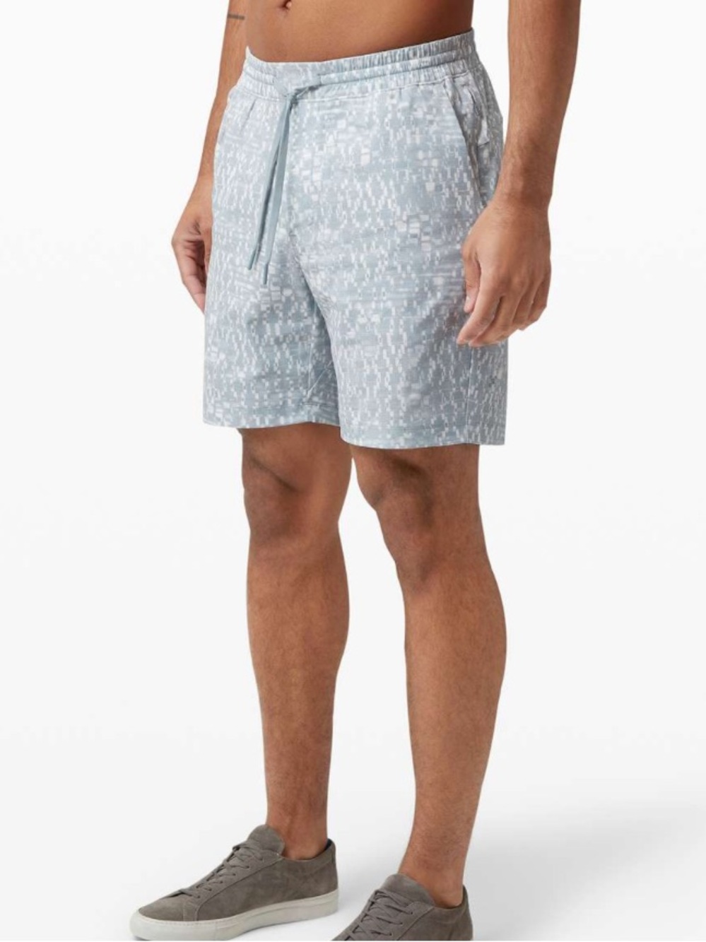 Lululemon Bowline Short 8" *Mesh Super Structure Blue Cast Multi Size Large